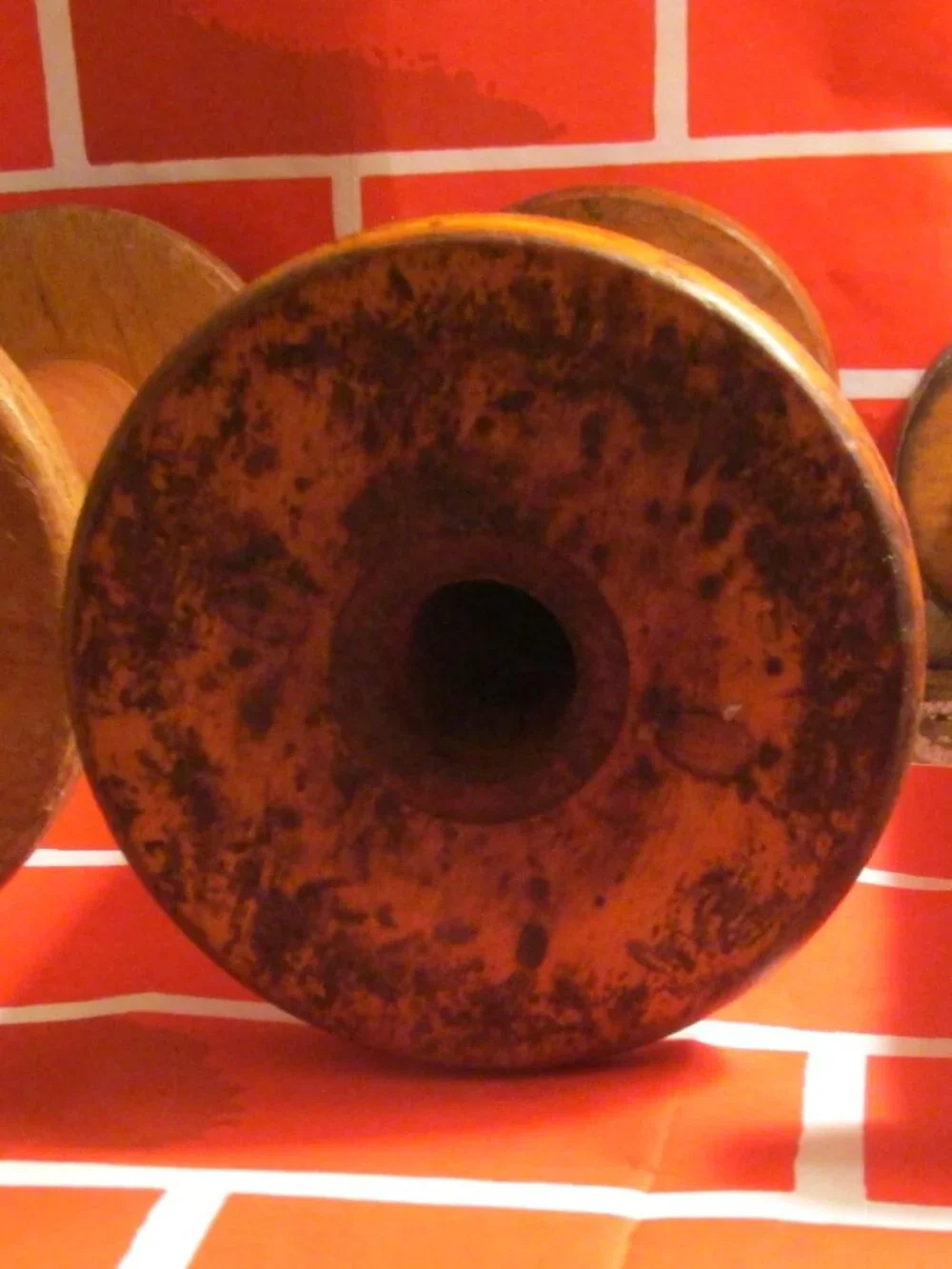 Vintage Wooden Spool or Bobbin set of 3